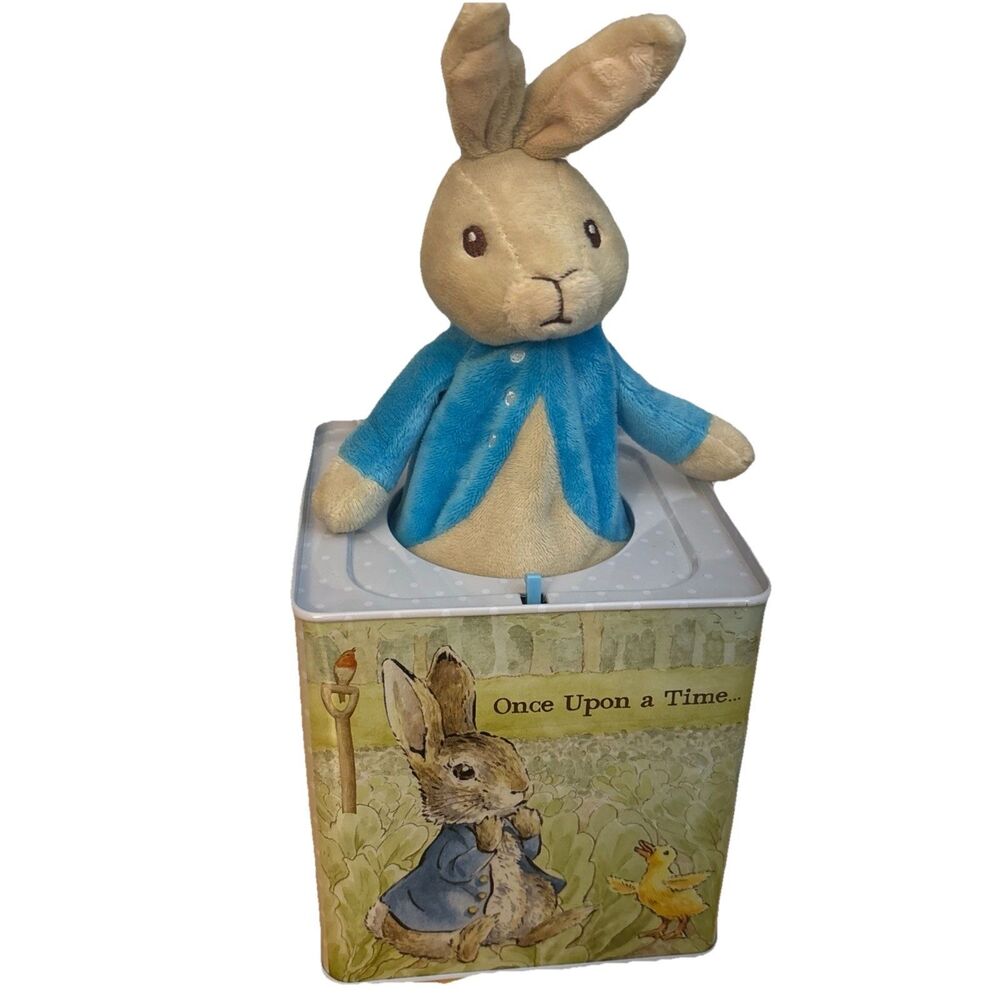 Beatrix Potter Peter Rabbit Musical Pop Up Plush Jack in the Box Nursery Decor